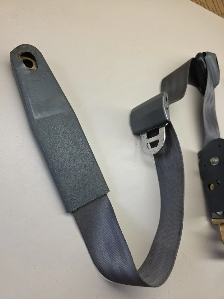 Par de cinturones de seguridad grises para conductor y pasajero Jeep Comanche MJ 86-92 OEM Foto 4 de 4