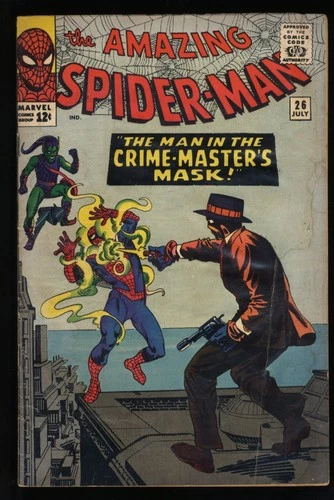 Amazing Spider-Man #26 VG- 3.5 Green Goblin 1st Crime Master! Marvel 1965