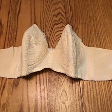 Vintage LIFE Formfit Confidential strapless bra Beige. 34