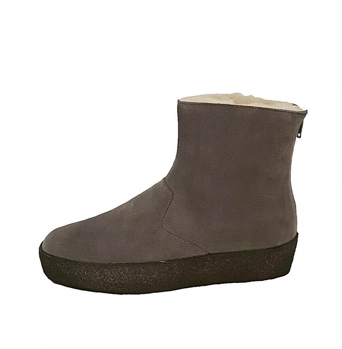 CLARKS ORIGINALS RRP 99 JEZ ICE SHEEPSKIN GREY SUEDE LEATHER