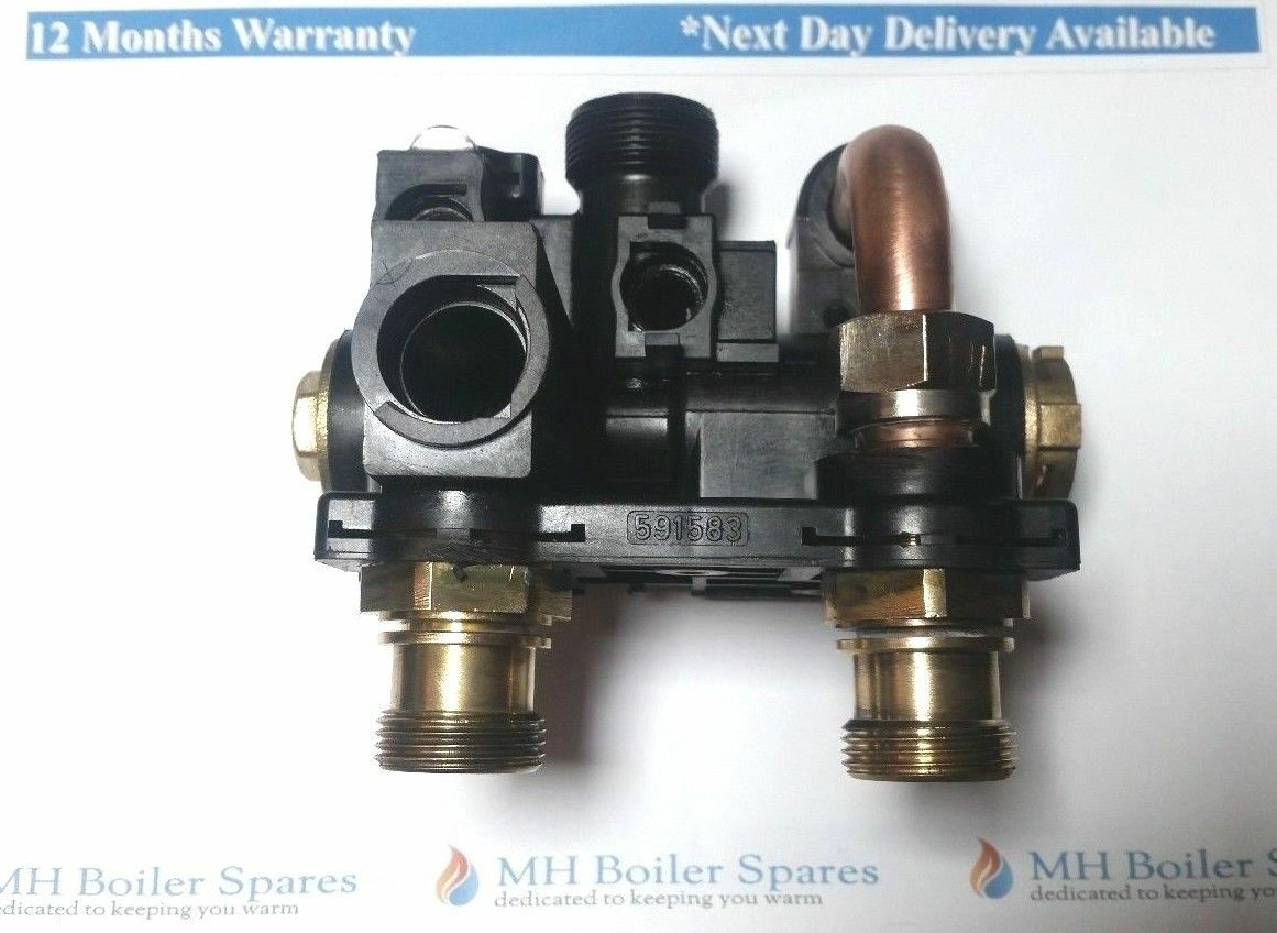GLOWWORM 24CXI 30CXI 38CXI DIVERTER VALVE SANITARY BLOCK 3 WAY 802131
