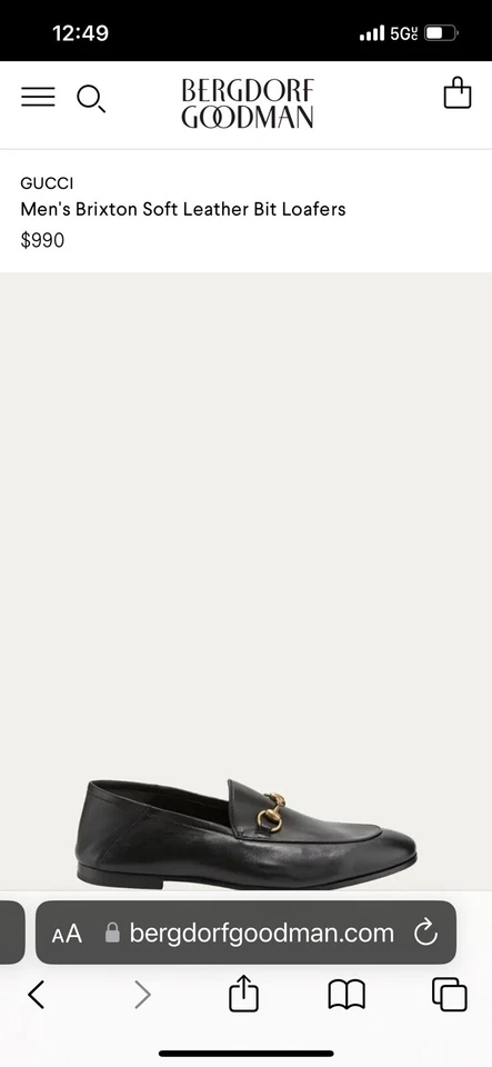 Mocasín Gucci Brixton para hombre Foto 2 de 4