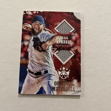 2018 Diamond Kings Original Materials OM-CR Craig Kimbrel Red Sox Dual Relic