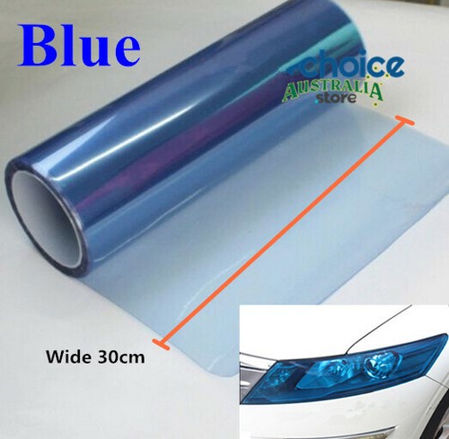 2M x 30cm Blue Car Headlight Tint Car Tail Fog light Tint Car Vinyl Wrap Film - Picture 4 of 11