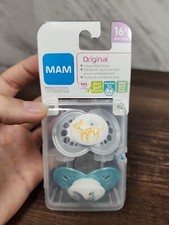    MAM Original Pacifier 2 Pack Age 16 Months New Pink Giraffe Camo   