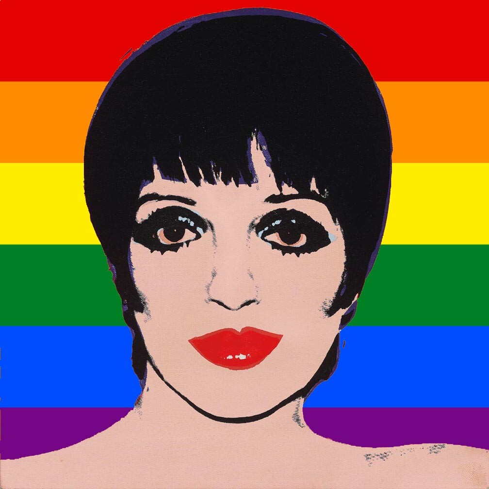 Andy Warhol Liza Minnelli Gay Pride Canvas Print 17 x 17 | eBay