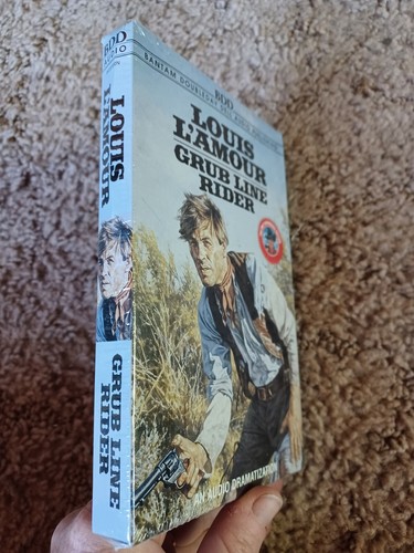 GRUB LINE RIDER (LOUIS L'AMOUR) NOS Sealed in plasic audio cassette - Picture 2 of 4
