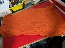 Cejon Orange eternity sheer sparkle neck scarf wrap NWT