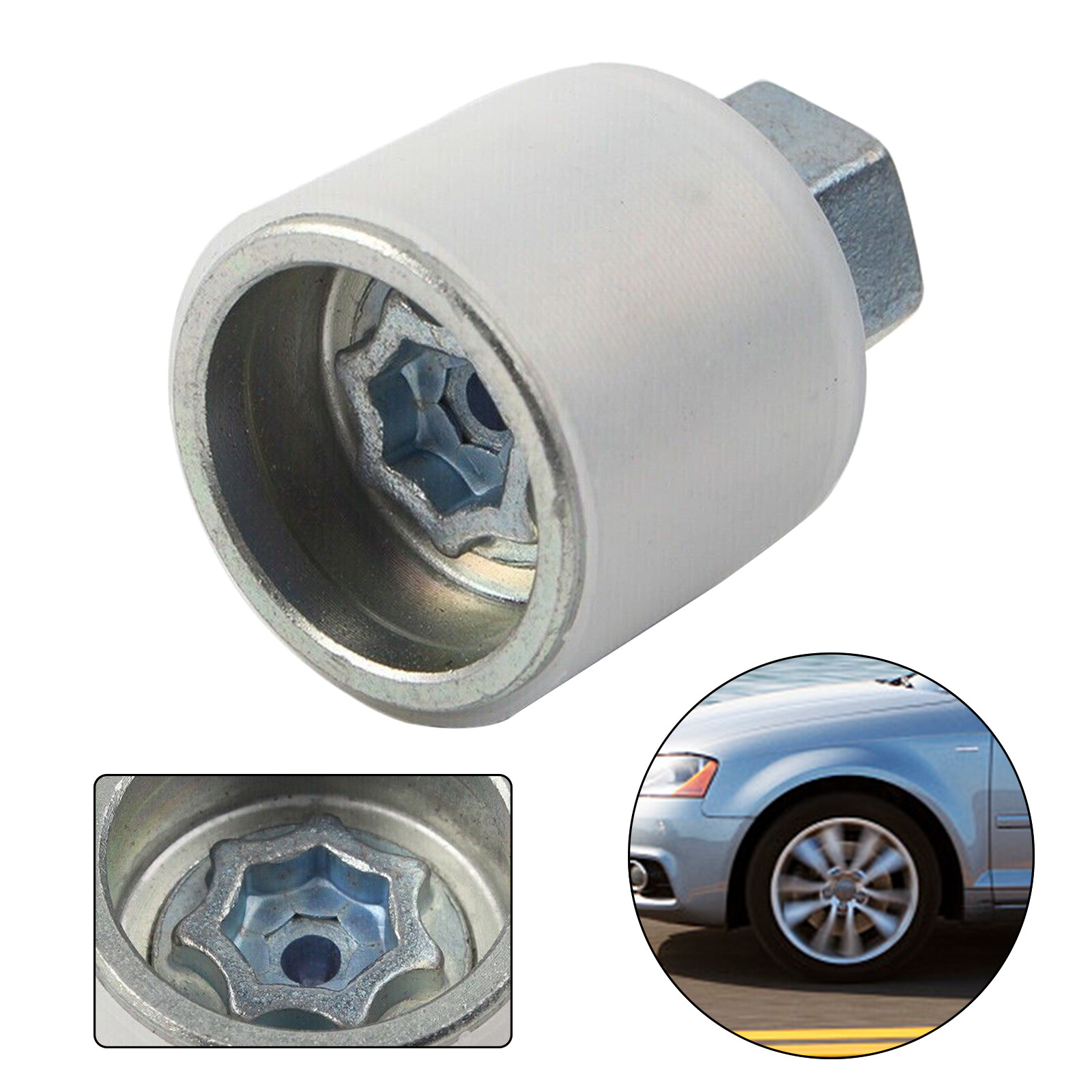 Tire Wheel Lock Nut Bolt Removal Key X For VW Audi AntiTheft Screw