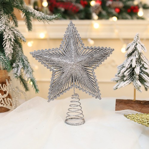 Pentagramm-Ornamente Weihnachtsbaum-Stern-Dekoration Glitzernde Szenerie : - Bild 15 von 22