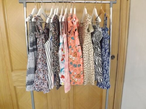 GIRLS SPRING/SUMMER BUNDLE OF 12 DRESSES, AGE 6-7, NEXT, H&M - Picture 1 of 13