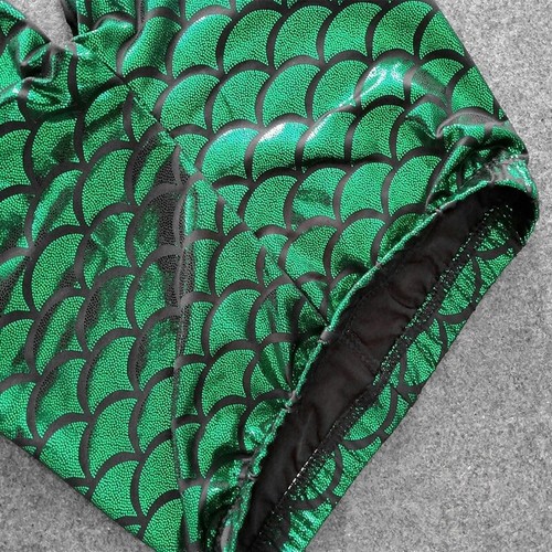 Kids Child Leggings Pants Mermaid Shiny Fish Scales Trousers Costume Show - Picture 7 of 19