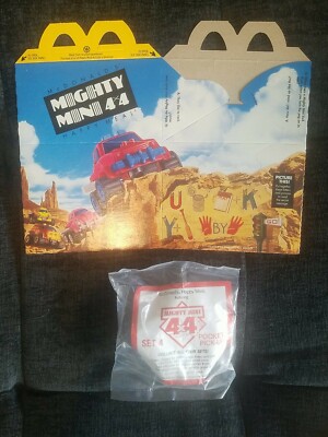 Vintage 1991 McDonald's Mighty Mini 4 x4 Happy Meal Box And Pick-up Toy - Mint