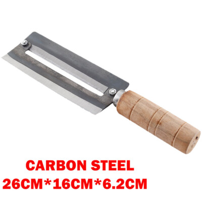 26*16cm Carbon Steel Double Sharp Sugarcane Peeler Knife Pineapple Fast Peeling