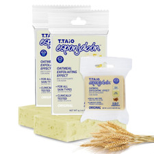 T.Taio Esponjabon Mother of Pearl Soap Sponge with Fresh Scents - Oat with Mini