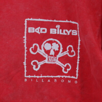 80s BAD BILLYS バッドビリー BILLABONG T USA製 L Billabong Size M 80S Vintage Bad Billys Crew Neck Short