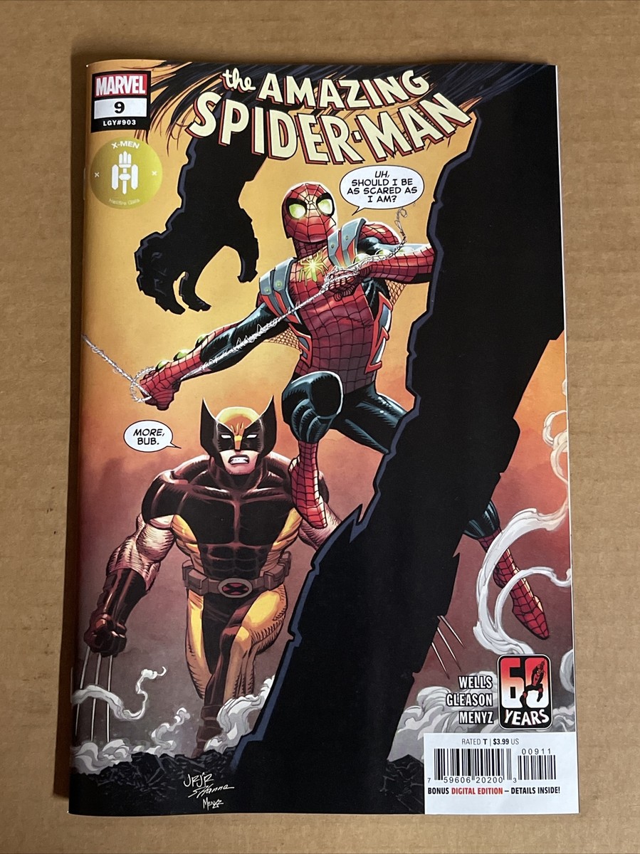 AMAZING SPIDER-MAN #9 FIRST PRINT MARVEL COMICS (2022) WOLVERINE X