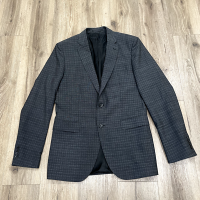 Hugo Boss Suit Jacket Johnstons2/Lenon Men's 42L Wool Gray Two