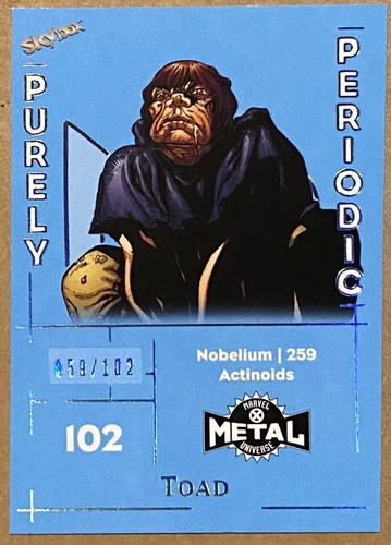 Toad PURELY PERIODIC Card (59/102) - Marvel X-Men Metal Universe UD 2020