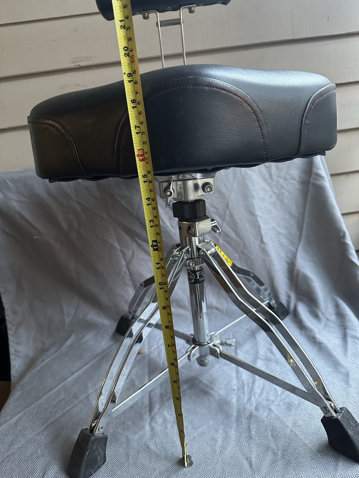 TAMA 1st Chair Drum Throne Adjustable Backrest. Fair Condition