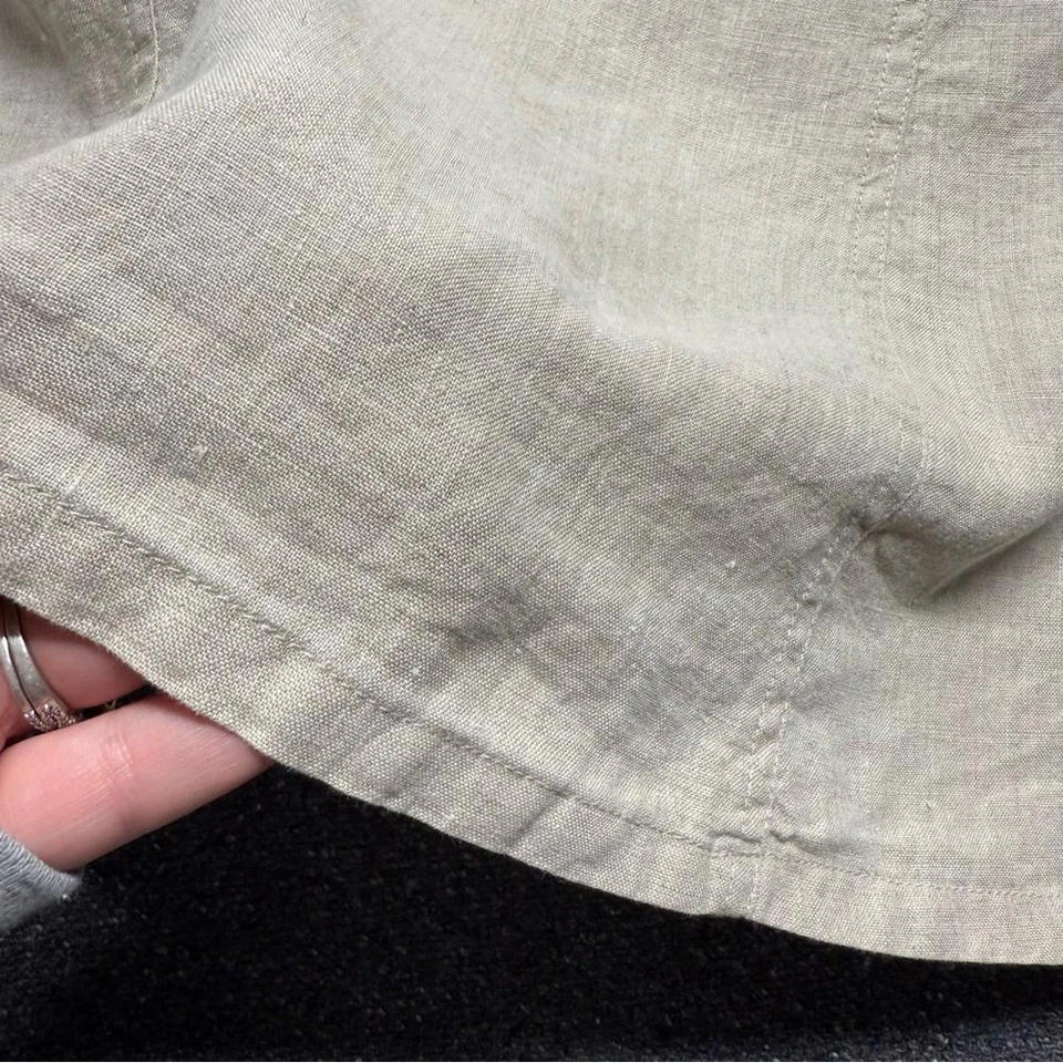 Falda Columpio Charter Club 100% Lino Larga Talla 12P Foto 4 de 4