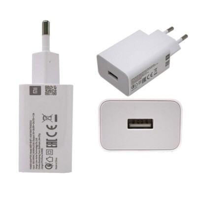 Original Xiaomi Charger 18Watt Fast Charging EU Pin Mains Plug