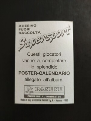 Figurine Panini Supersport 1986 - Michel Platini, Avec Velina, Hors Collection