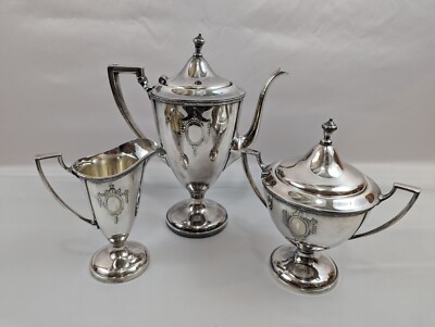 【Sheffield Silve Co.】ビクトリアンのコーヒーサービス 4点 Sheffield Silve Co.】ビクトリアンのコーヒーサービス 4点