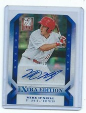 2013 Extra Edition*-Mike O'Neill Status Blue Rookie autograph /50-Cardinals