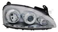 TYC 20-0424-15-2 Hauptscheinwerfer For Opel
