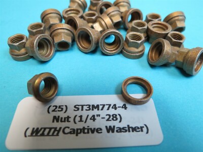Nutseater様 1/4”-28 Self-Aligning Self-Locking Nuts Aircraft Aerospace Lot of