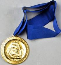 DDR NVA KVP GST Medaille Meisterschaft Seesportmehrkampf Gold SELTEN!! 1937