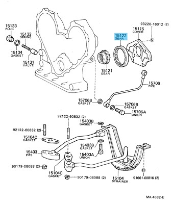 TOYOTA LAND CRUISER BJ70LV 85-87 Genuine Oil Pump Driven Gear