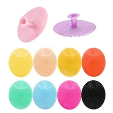 10Pack Silicone Facial Scrubber Exfoliator Facial Cleansing Pads Face Wash Brush