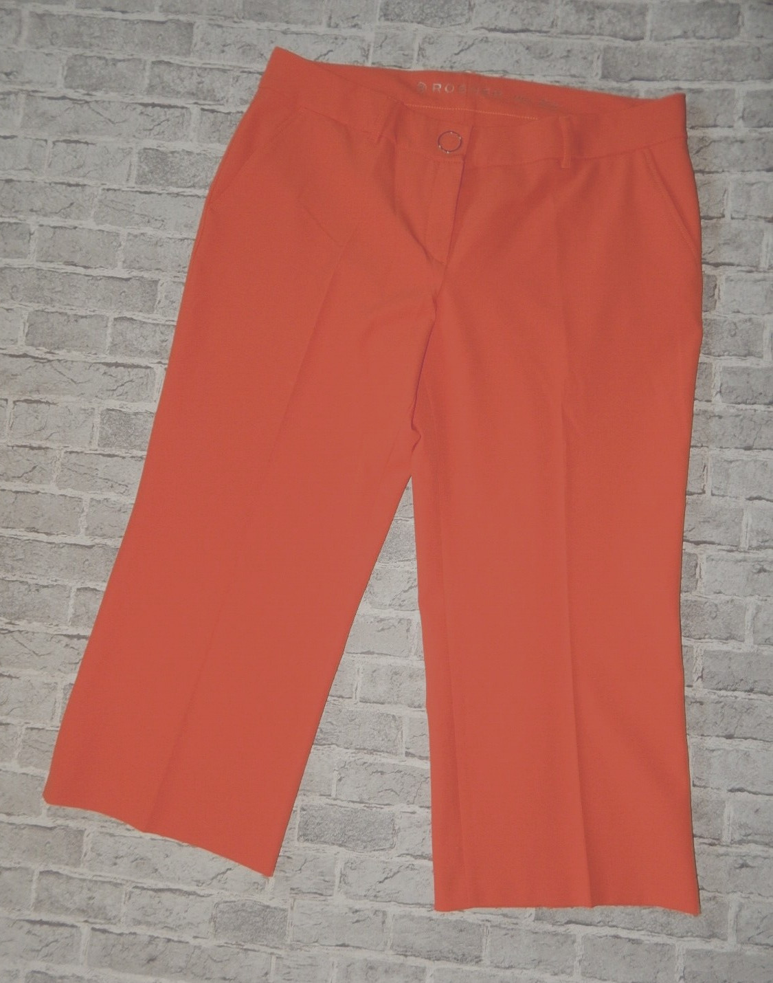Pantalón Rosner May 305 cintura media relajado elegante culotte 3/4 largo talla 46