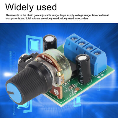5PCS LM386 Power Amplifier Board Mini 0.5W to 10W Speaker DC 3V to 12V Sound