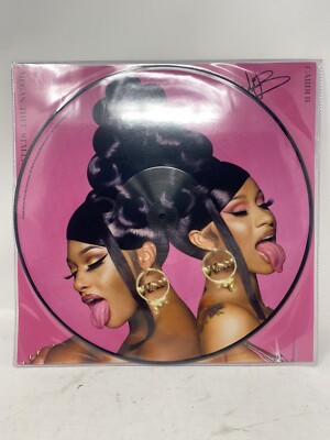Cardi B SIGNED Limited Edition Pink WAP Vinyl Megan Thee