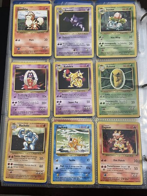 list of pokemon cards base set Complete Master Set (102/102) 1999 Ken Sugimoris classic Pokemon TCG Base Set Checklist: