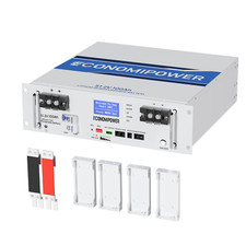 48V 100Ah LiFePO4 Deep Cycle Battery 5.12KWH Bluetooth BMS for Server Rack Solar