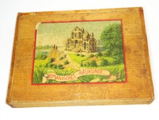 Stary drewniany zestaw budowlany Romańska sztuka budowlana Drewniany klocek Zestaw budowlany