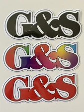 G&S Sticker SET  Vintage Skateboarding Stickers Vintage surf Stickers Volcom LA