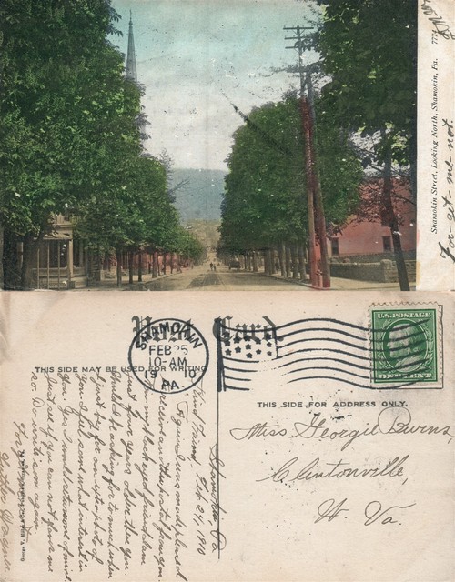 SHAMOKIN PA SHAMOKIN STREET 1910 ANTIQUE POSTCARD eBay