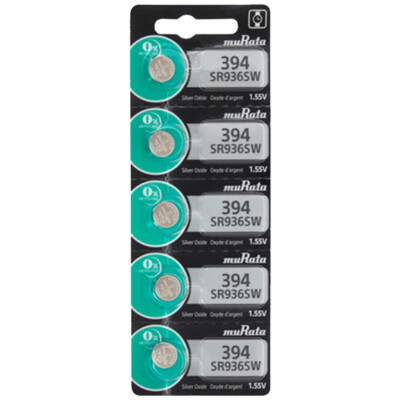 5 Murata Silver Oxide SR936SW SR936W SR936 1.55V Watch Battery - Replaces Sony