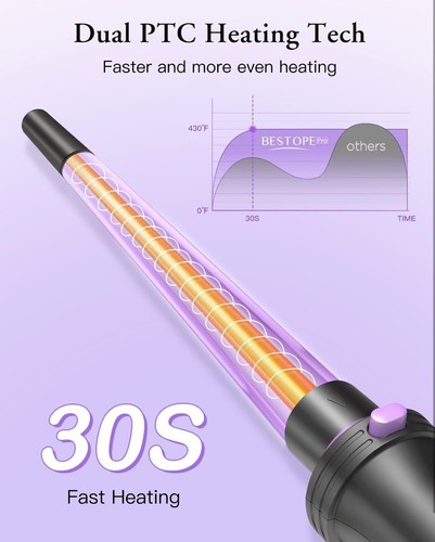 5 in 1 Curling Iron, Curling Wand Set, Versatile styling with fast heat - Picture 4 of 8