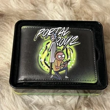 NIB Buckle-Down Men's Bi-fold Wallet - Rick & Morty Portal Boyz Design