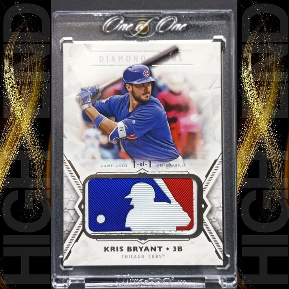 KRIS BRYANT 2018 Topps Diamond Icons 1/1 MLB Silhouetted Batter Logo Patch Relic