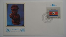 STAMPMART : UN UNICEF FLAG SERIES 1982 SWAZILAND OFFICIAL CACHET FIRST DAY COVER