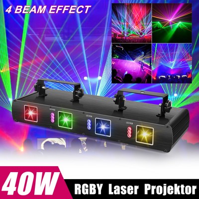 RGBY LED Bühnenlicht Stage Licht Strobe Beam DJ Disco Partylicht DMX Lichteffekt