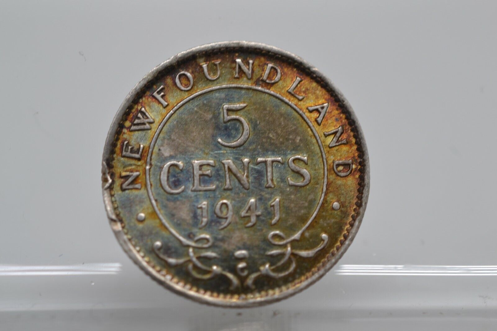 1941 Max 76% OFF Newfoundland 5C Five Cent Silver 1.166g Coin Ungrad Ag New life .925