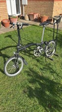 Brompton 2019 S1E Black Folding Bike - Great condition, recently serviced